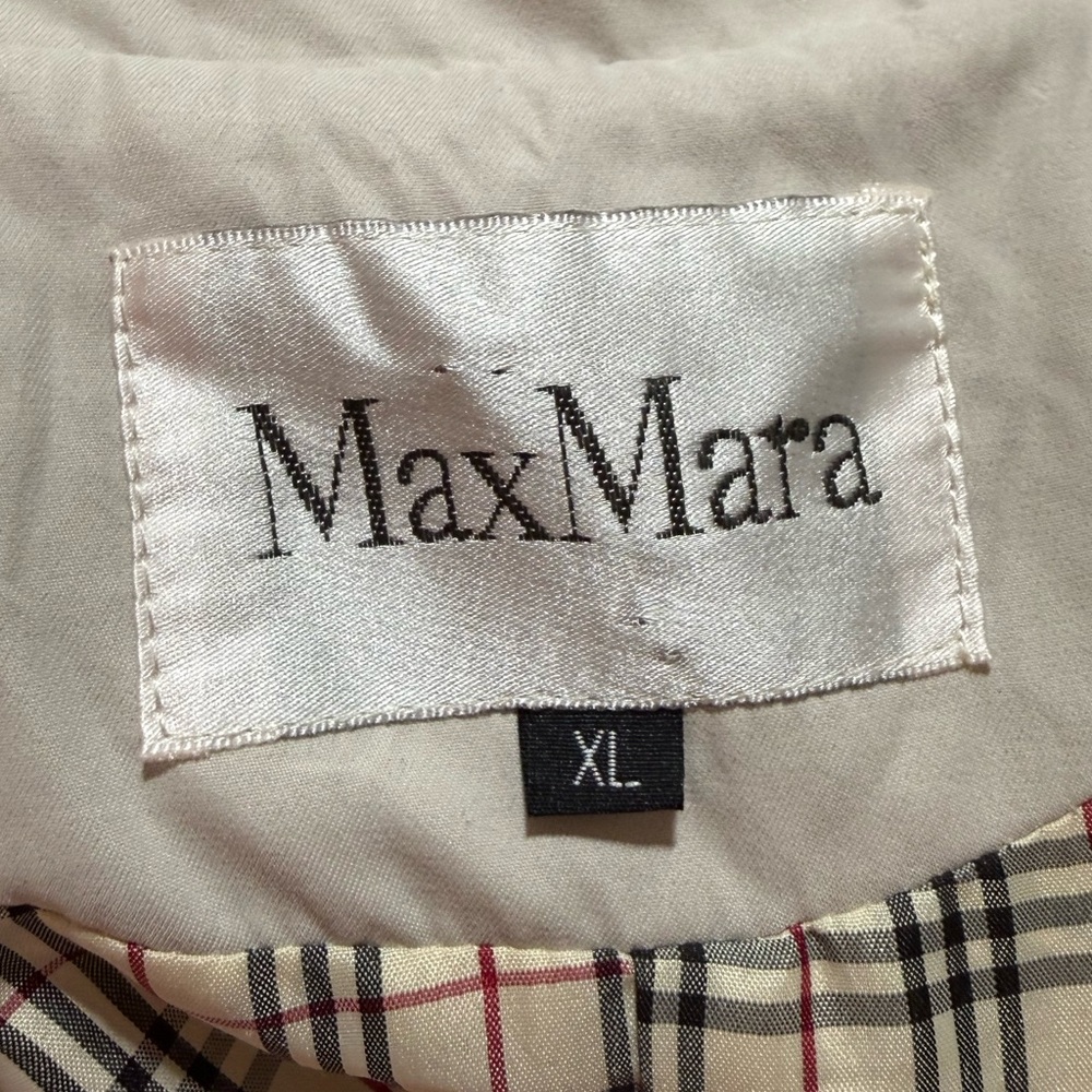 MaxMara Checkered Shirt in Cream and Black